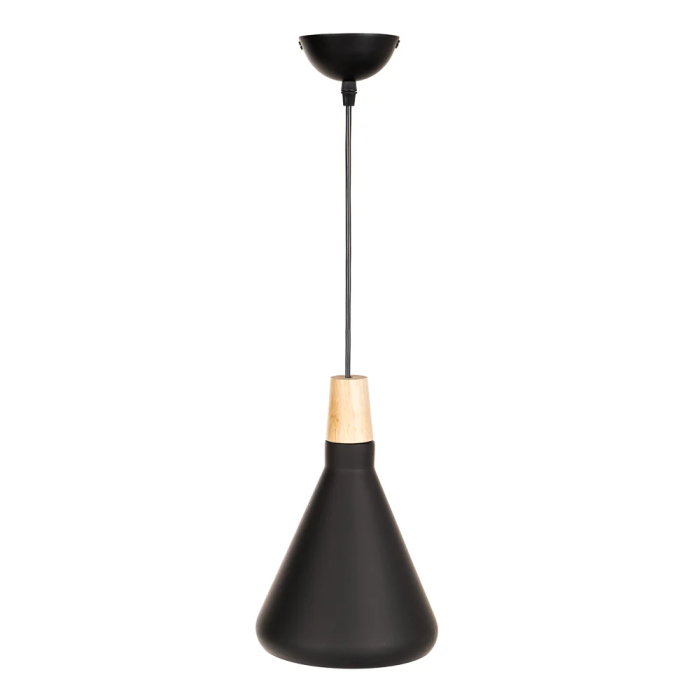 Jordan Lampe Suspendue Métal et Bois SKD-P2002-S-W Moderne 5