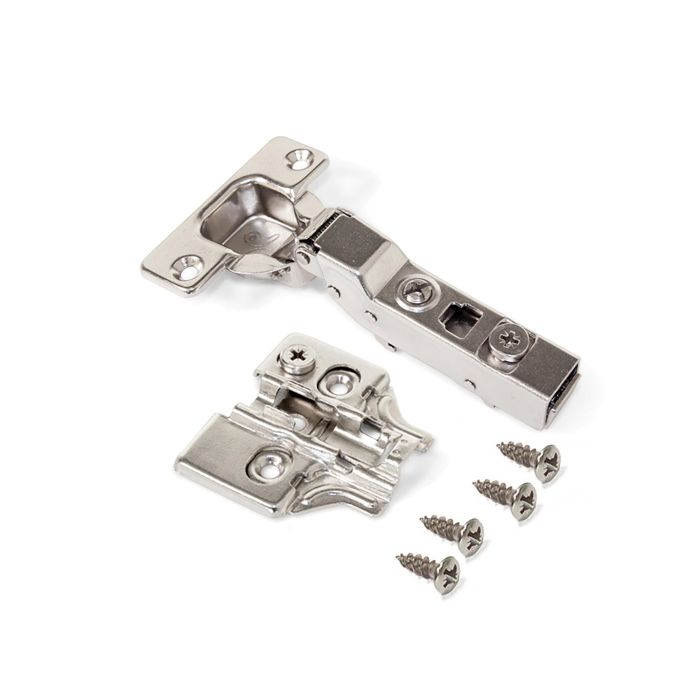 Emuca Lot de 20 charnières coudées X91N avec embases à visser, Hauteur 0, Acier, Nickelé 1 Emuca Lot de 20 charnières coudées X91N avec embases à visser, Hauteur 0, Acier, Nickelé 1