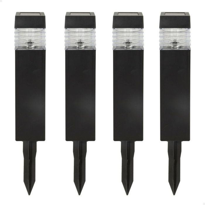 Set de bornes de jardin solaires Aktive 4 Pièces Plastique 6 x 39,5 x 6 cm (4 Unités) 6