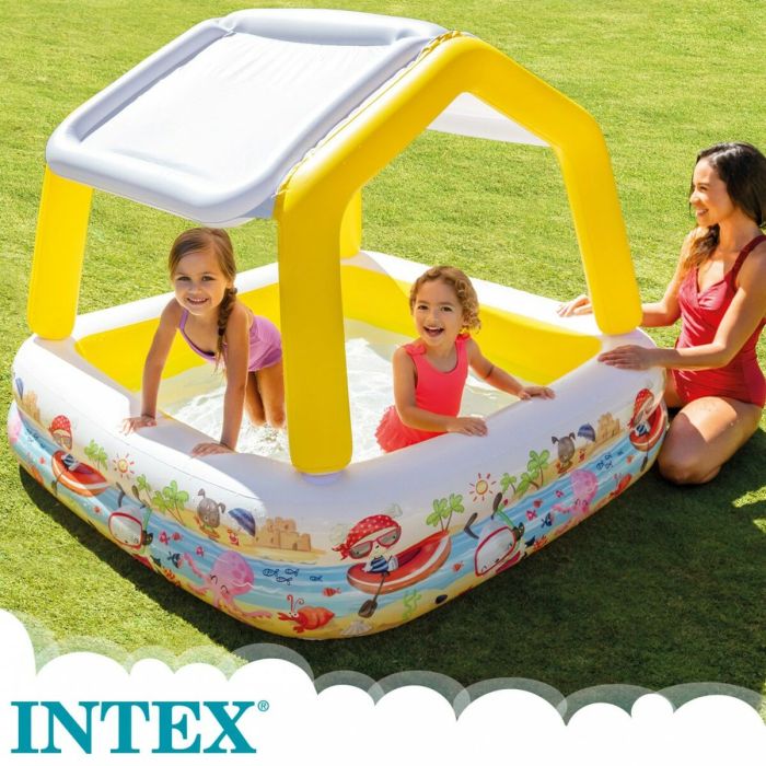 Pataugeoire gonflable pour enfants Intex Auvent 295 L 157 x 122 x 157 cm (3 Unités) 3