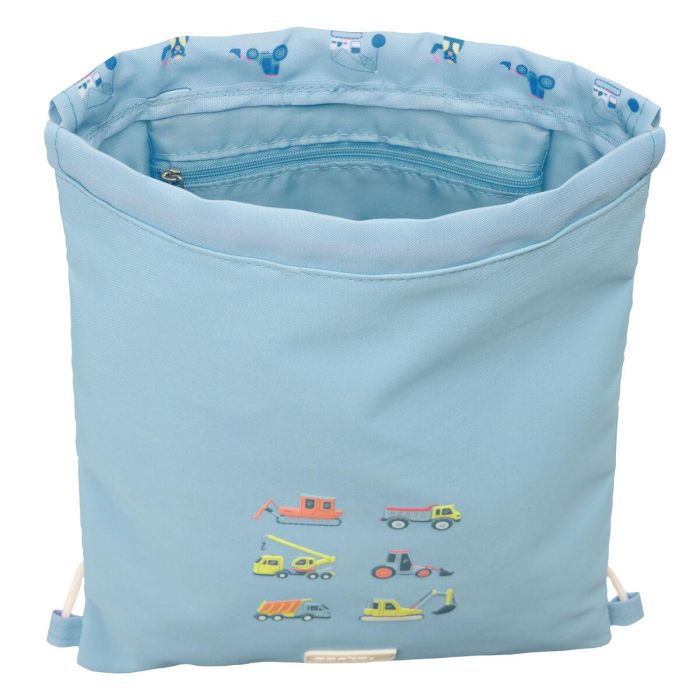 Sac à dos serré par des ficelles Safta Gruas 26 x 34 x 1 cm 2