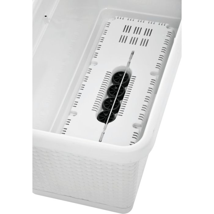 STEFANPLAST Bac a fleur NATURAL - 66 L -  80x40x34h cm -  Gris pierre 2