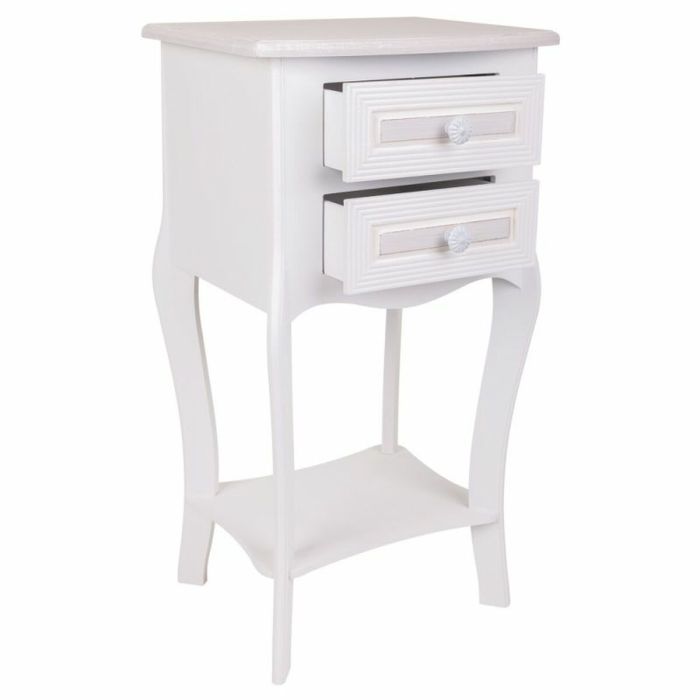 Table de Nuit Alexandra House Living Blanc 31 x 71 x 38 cm 6 Table de Nuit Alexandra House Living Blanc 31 x 71 x 38 cm 6