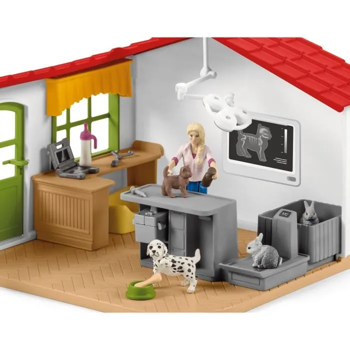 Schleich - 42502 - Cabinet vétérinaire avec animaux - Figurines et accessoires 5