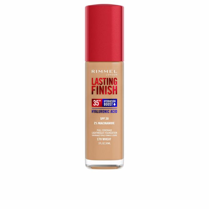 Rimmel London Lasting Finish Fond de Teint Hydratant SPF20 170 Wheat 30 ml