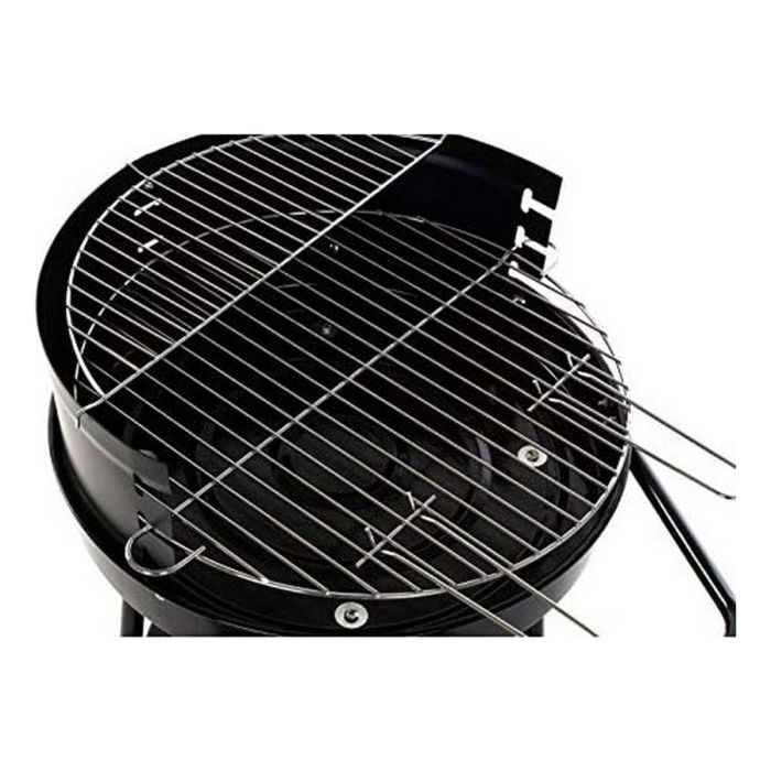 Roues de barbecue au charbon de bois DKD Home Decor Noir Métal Plastique 59 x 49,5 x 82 cm 6