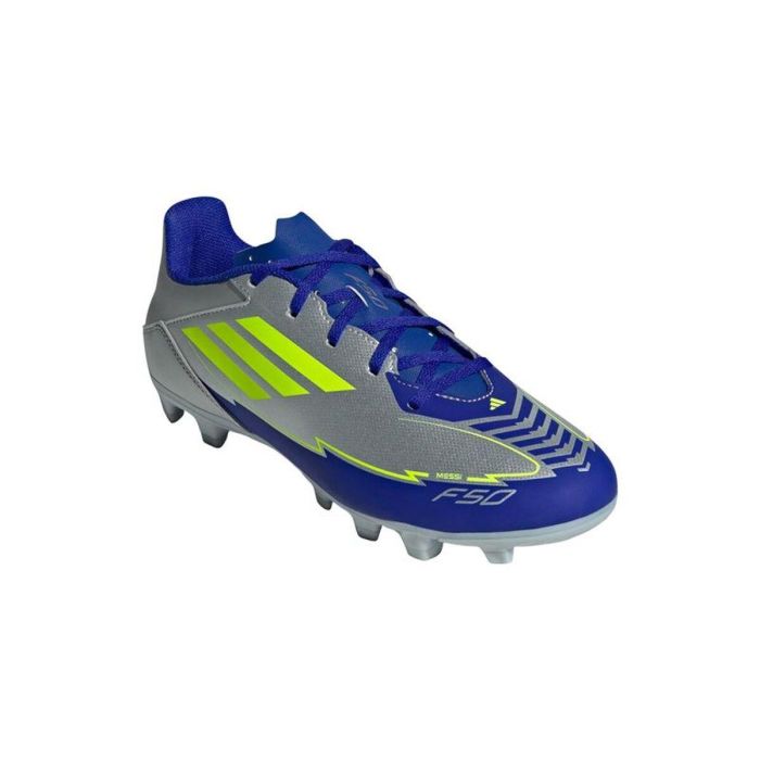 Chaussures de Football pour Adultes Adidas F50 Club Fg/Mg Argenté L 3 Chaussures de Football pour Adultes Adidas F50 Club Fg/Mg Argenté L 3