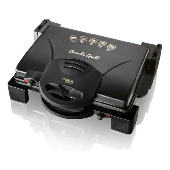 Grill Haeger GR-190.008A 1900W Noir Acier inoxydable 0 Grill Haeger GR-190.008A 1900W Noir Acier inoxydable 0