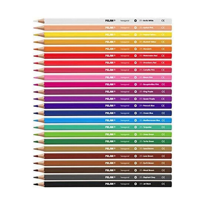 Crayons Milan 24 Pièces Multicouleur 1
