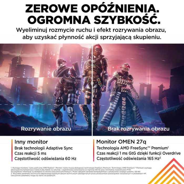 Écran HP 780H4E9#ABB 27" IPS Flicker free 165 Hz 50-60 Hz 6