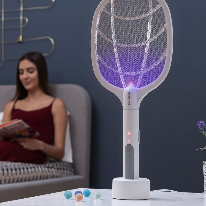Raquette Anti-insectes Rechargeable 2 en 1 avec Lumière UV KL Rak InnovaGoods 11