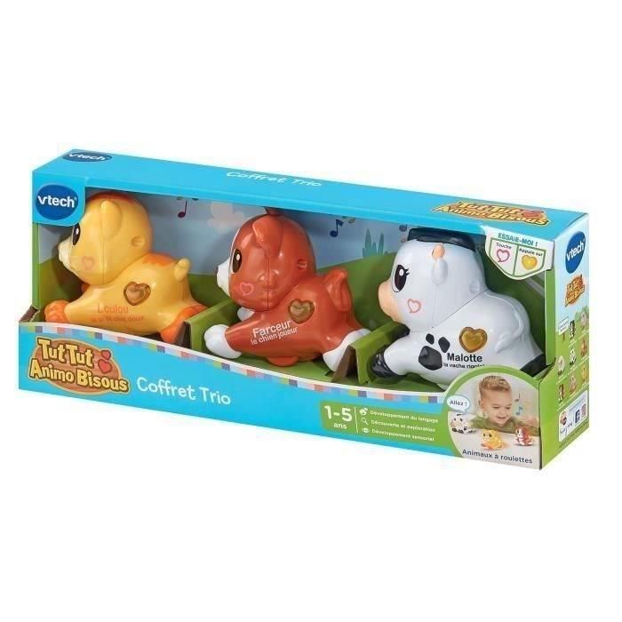VTECH - TUT TUT ANIMO BISOUS - COFFRET TRIO (CHIEN + CHAT + VACHE) - Multicolore 5