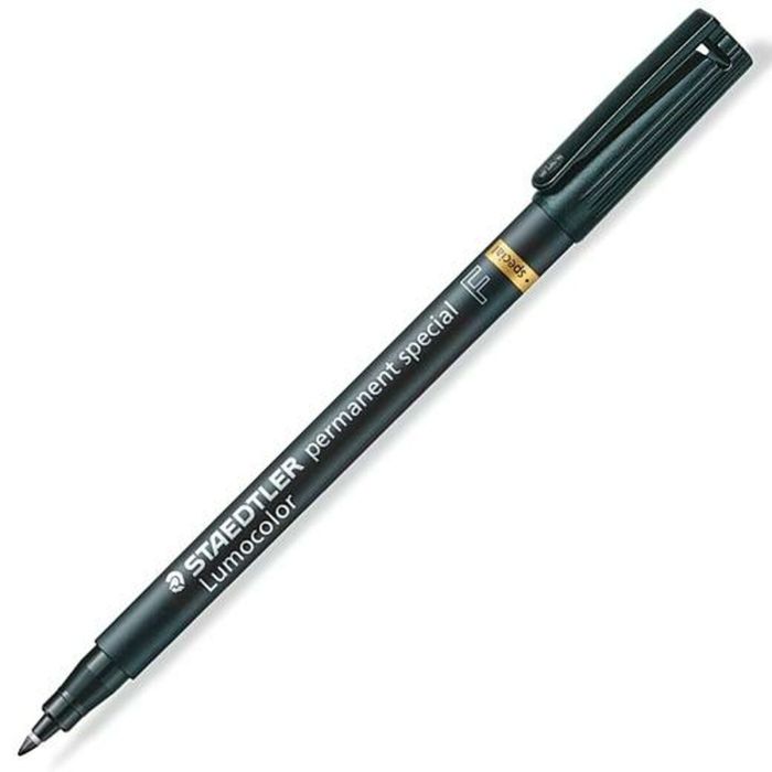 Marqueur permanent Staedtler Lumocolor Special F Noir (10 Unités) 1 Marqueur permanent Staedtler Lumocolor Special F Noir (10 Unités) 1