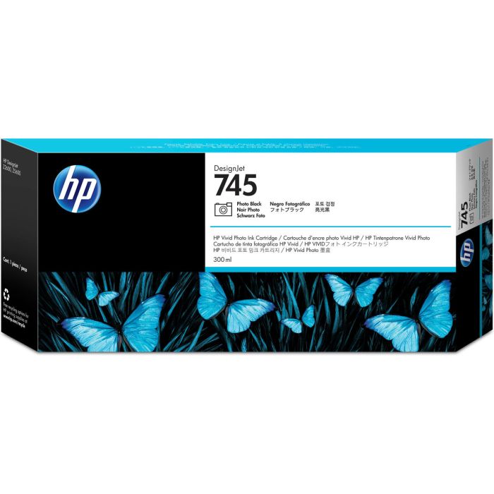 HP Cartouche d'encre Photoschwarz 300 ml F9K04A pour HP DesignJet Z2600 Z5600