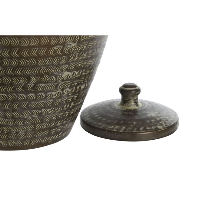 Vase Home ESPRIT Vert Aluminium 40 x 40 x 49 cm 2