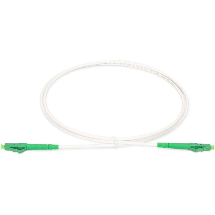 Digitus - Câble fibre optique monomode simplex, 20 m, LC/APC vers LC/APC, connecteurs mâles, G.657.A2, plug and play, vert/blanc