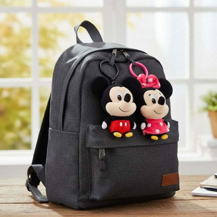 Porte-clés Peluche Disney Rose 2
