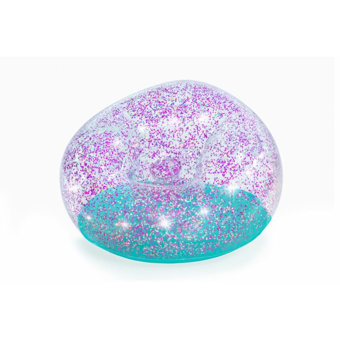 Bestway Fauteuil Gonflable Géant Paillettes 114x112x66 cm +6 Ans Intérieur et Jardin 75115 15