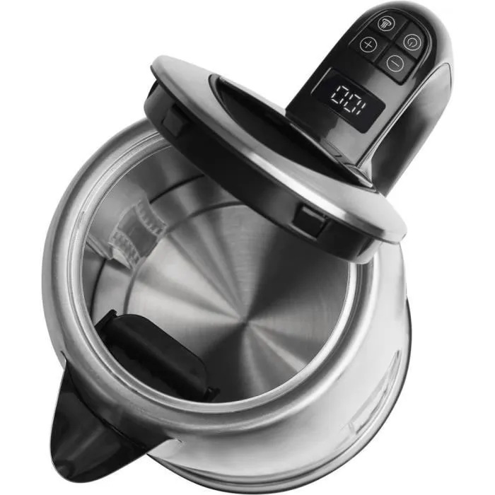 Sencor Bouilloire Électrique SWK 1760BK - 1,7 L - 2400 W - Réglage Température Numérique - Fonction Maintien au Chaud 240 min - Filtre Amovible