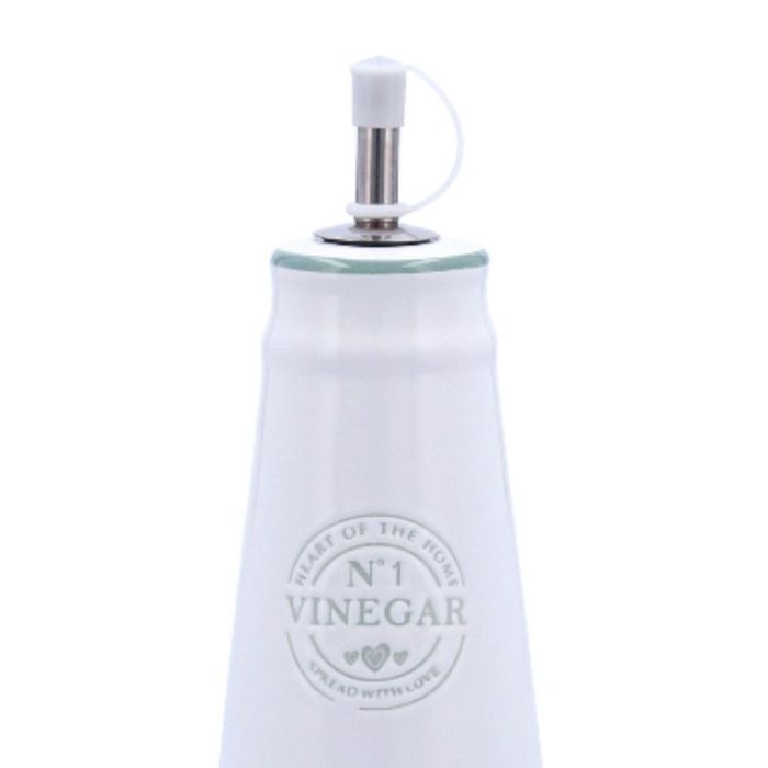 Vinaigrier Quid Ozon Blanc Céramique Naturel 7,6 x 7,6 x 19 cm 1