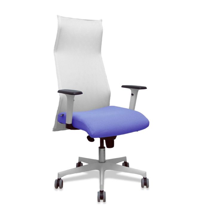 Chaise de Bureau Piqueras y Crespo 54BR65G Blanc Bleu clair
