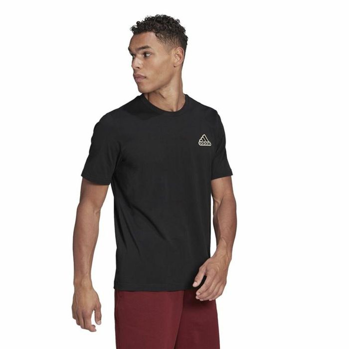 T-shirt à manches courtes homme Adidas Essentials Feel Comfy Noir 4 T-shirt à manches courtes homme Adidas Essentials Feel Comfy Noir 4