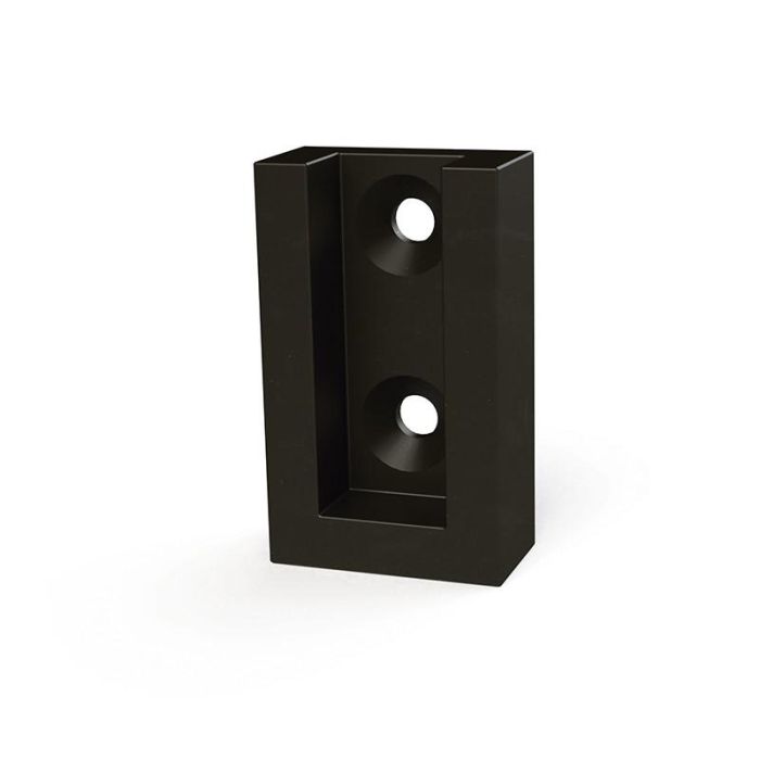 Soporte Tubo Lateral Eco 30-12 Disponible En Acabados Plata Mate, Mocca, Blanco, Negro Y Grafito Acabado Plata Herrajes Alk (Set de 2) 1