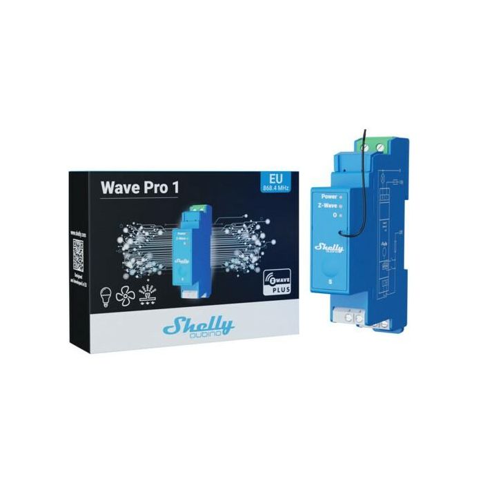Shelly Relais "Wave Pro 1" max 16A Z-Wave DIN-Rail 3