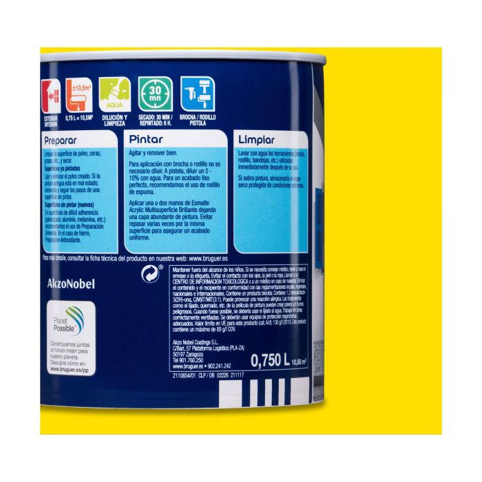 Vernis Bruguer 5057541 Jaune 750 ml Vernis de finition 1 Vernis Bruguer 5057541 Jaune 750 ml Vernis de finition 1