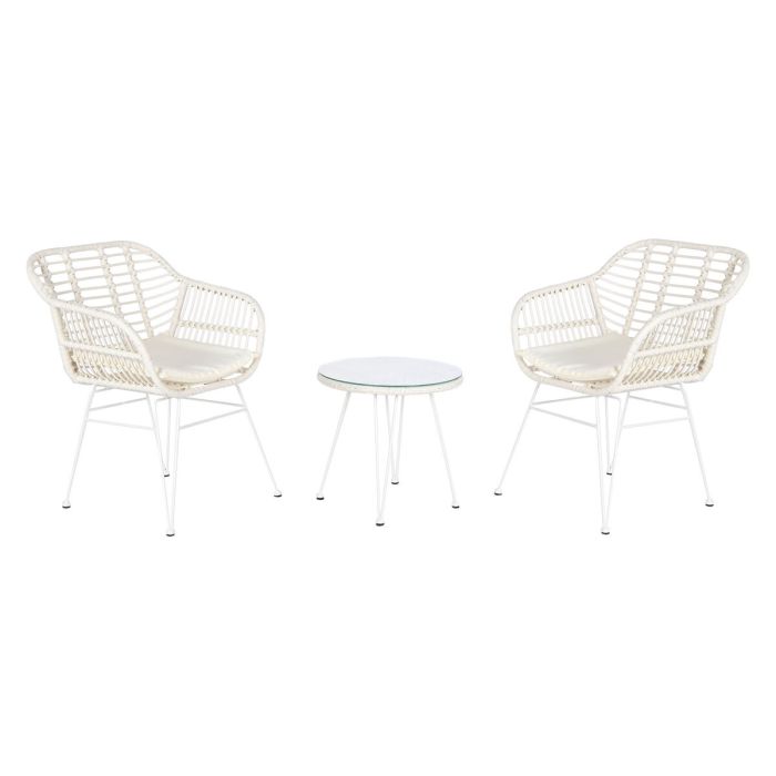 Ensemble Table + 2 Chaises DKD Home Decor 56 x 57,5 x 82 cm