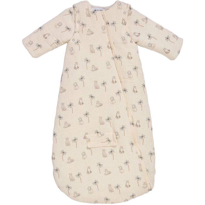 Douillette nomade - CANDIDE - 90 cm - 9/24 mois - Manches amovibles - Blanc imprimé lange tigre 0 Douillette nomade - CANDIDE - 90 cm - 9/24 mois - Manches amovibles - Blanc imprimé lange tigre 0