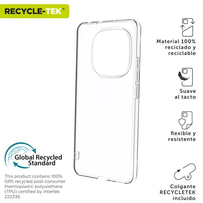 Protection pour téléphone portable Muvit Xiaomi Redmi Note 14 Pro 5G Transparent 6