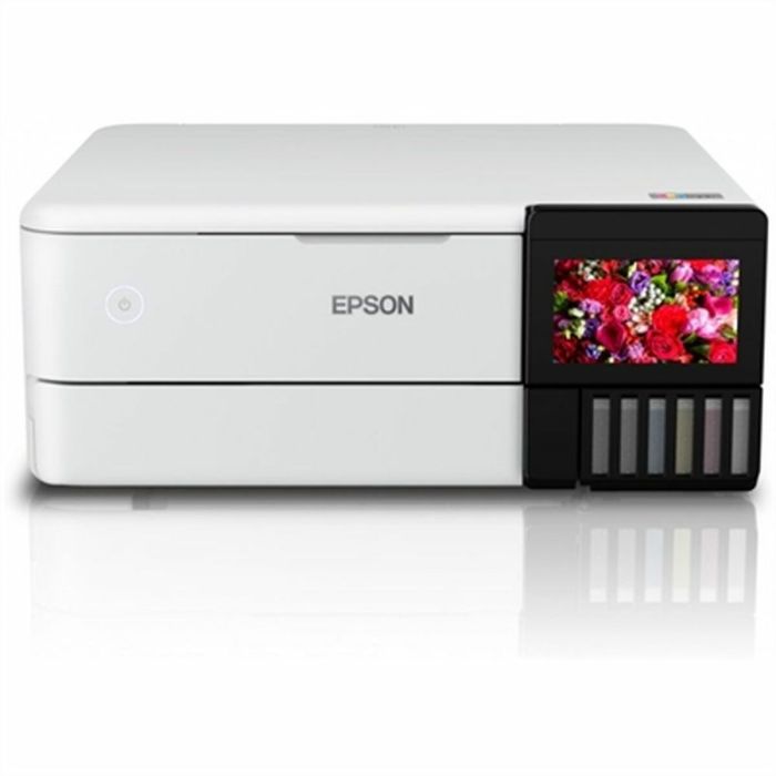 Epson ET-8500 Imprimante Jet d'encre Couleur A4 Blanc Impression Sans Marge Wifi Recto-Verso Autonome Multifonction