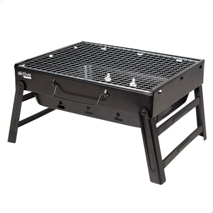 Barbecue Portable Aktive Rectangulaire Noir Acier 40 x 20 x 28 cm 6 Barbecue Portable Aktive Rectangulaire Noir Acier 40 x 20 x 28 cm 6