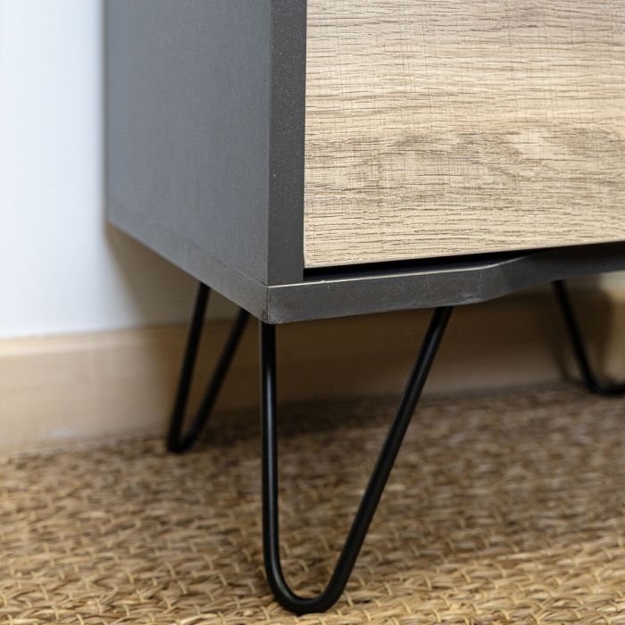 Table de Nuit Vinthera Moa Marron Gris 40 x 49,5 x 30 cm 2 Table de Nuit Vinthera Moa Marron Gris 40 x 49,5 x 30 cm 2