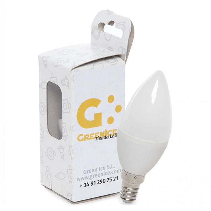 Ampoule LED E14 5W 410Lm 6000K HO-C37-E14-5W-RC-CW-EP06 0 Ampoule LED E14 5W 410Lm 6000K HO-C37-E14-5W-RC-CW-EP06 0