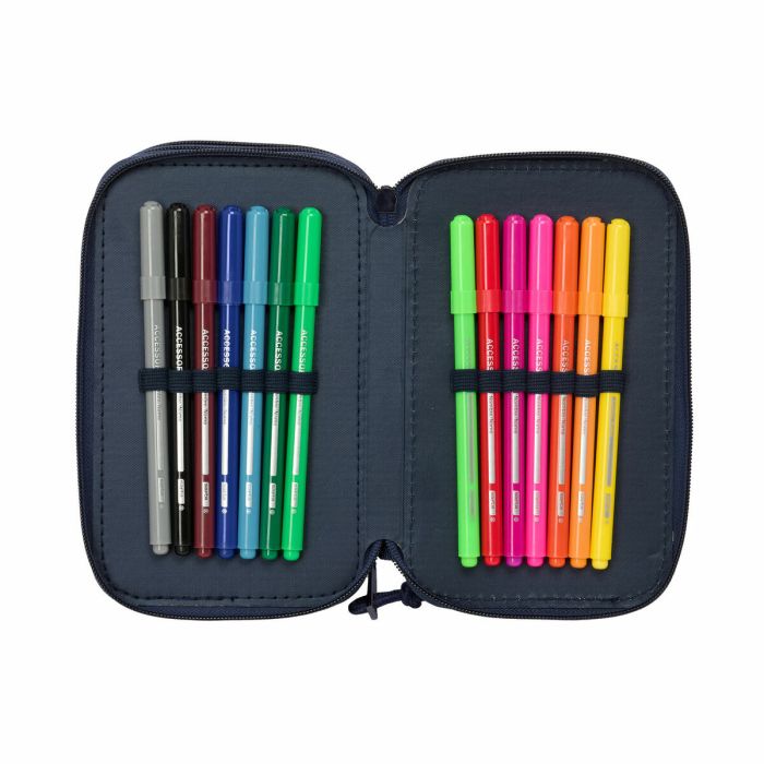 Fourre-tout Safta New edition Blue marine 12,5 x 19,5 x 5,5 cm 37 Pièces