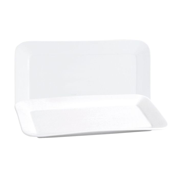 Plat à Gratin Quid Basic Rectangulaire Céramique Blanc (35,8 x 21 cm) (6 Unités) 1
