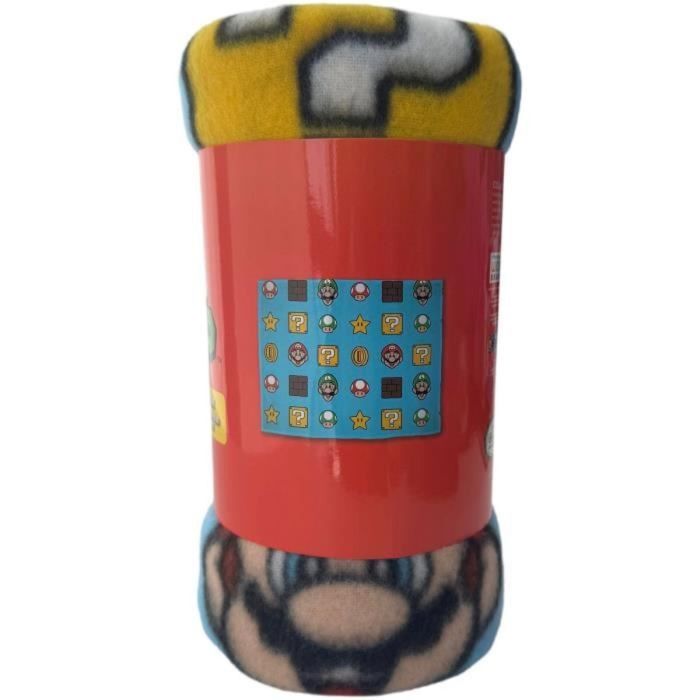 Couverture Mario Bros Multicouleur Carreaux Ecossais 4