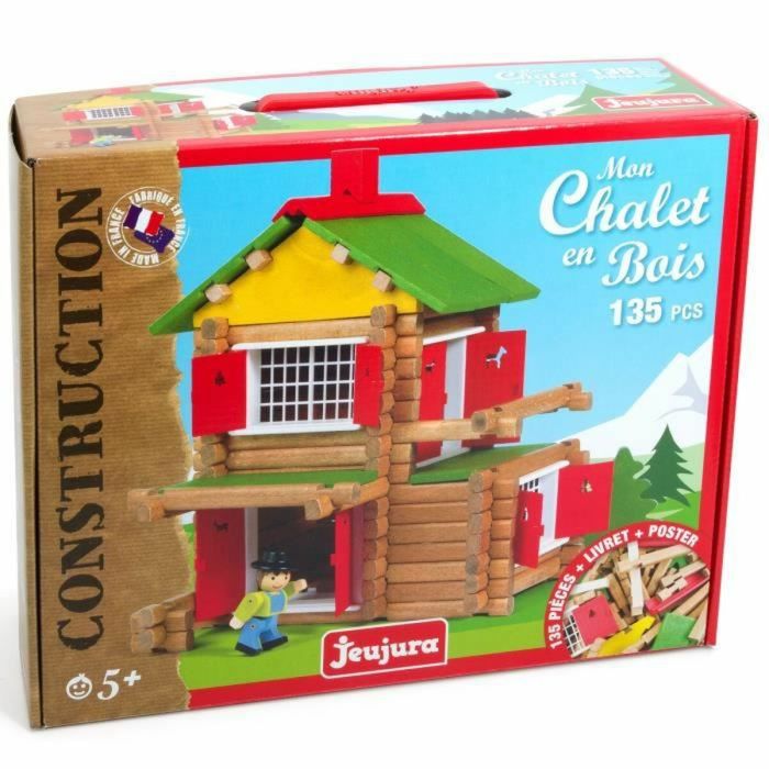Playset Jeujura My Wooden Chalet 135 Pièces 1 Playset Jeujura My Wooden Chalet 135 Pièces 1