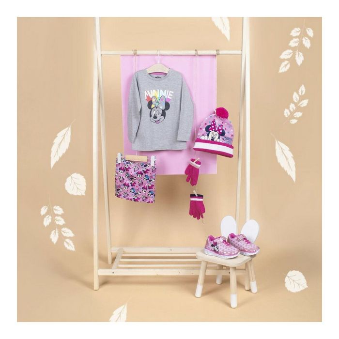 T-shirt à Manches Longues Enfant Minnie Mouse Gris 4