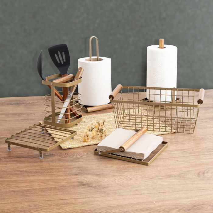 Porta Rollos Acero Pintado Tiara Bidasoa 13x14x30 cm 1