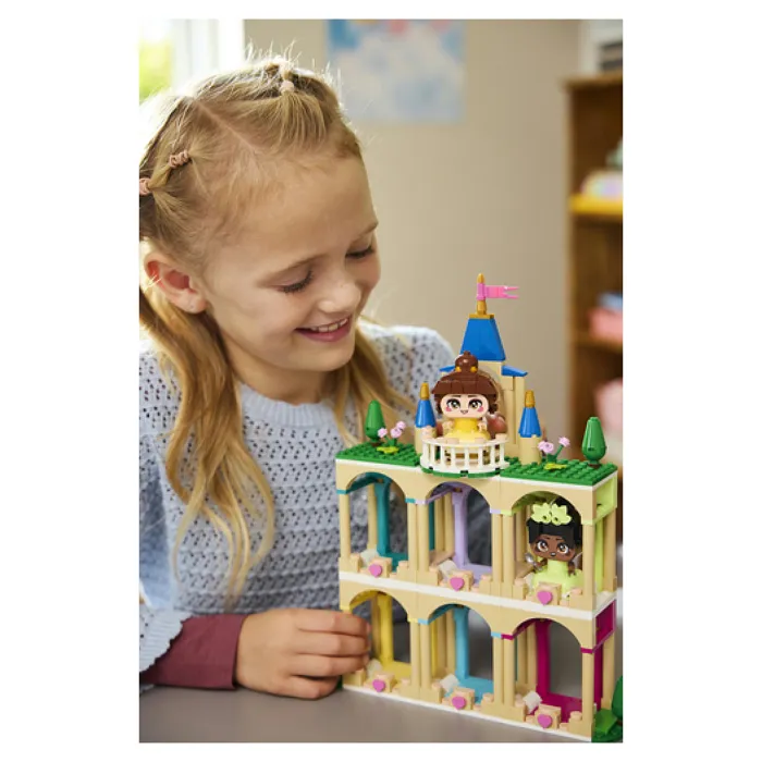 LEGO Disney Princess 43291 - Ensemble de Construction avec Château Miniature et 2 Personnages: Belle et Tiana - Jouet Enfants à Partir de 5 Ans