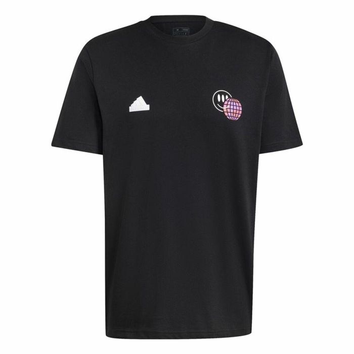 T-shirt à manches courtes homme Adidas House Of Tiro Summer Graphic Noir