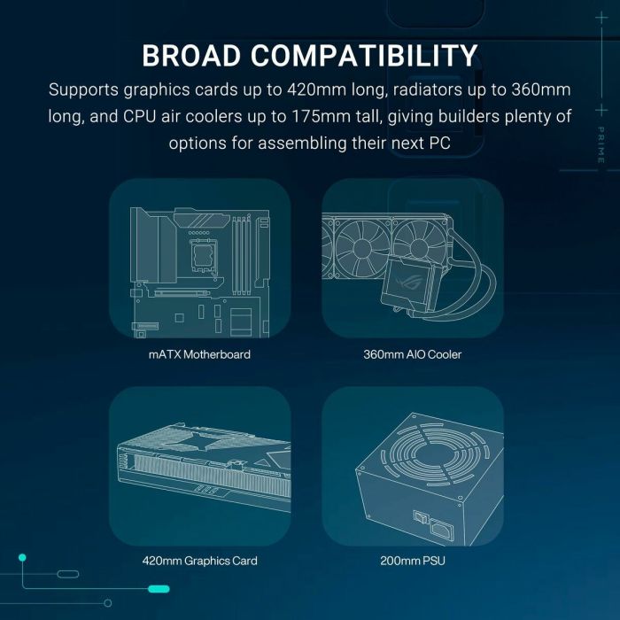 Boîtier ATX semi-tour Asus 90DC00P0-B19000 Noir 18 Boîtier ATX semi-tour Asus 90DC00P0-B19000 Noir 18