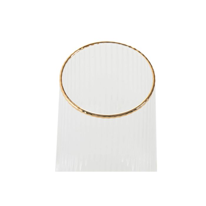 Set de Verres Home ESPRIT Transparent Doré Verre 400 ml (6 Unités) 1 Set de Verres Home ESPRIT Transparent Doré Verre 400 ml (6 Unités) 1