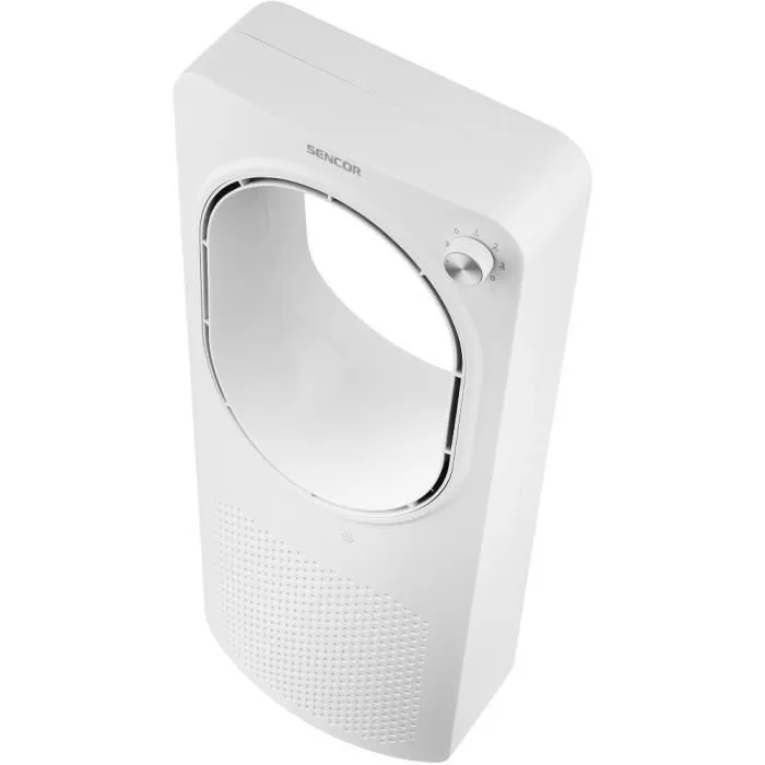 Sencor SFT 2403WH Ventilateur Tour sans Pales, 3 Vitesses, Oscillation 50°, Silencieux 55 dB - Blanc