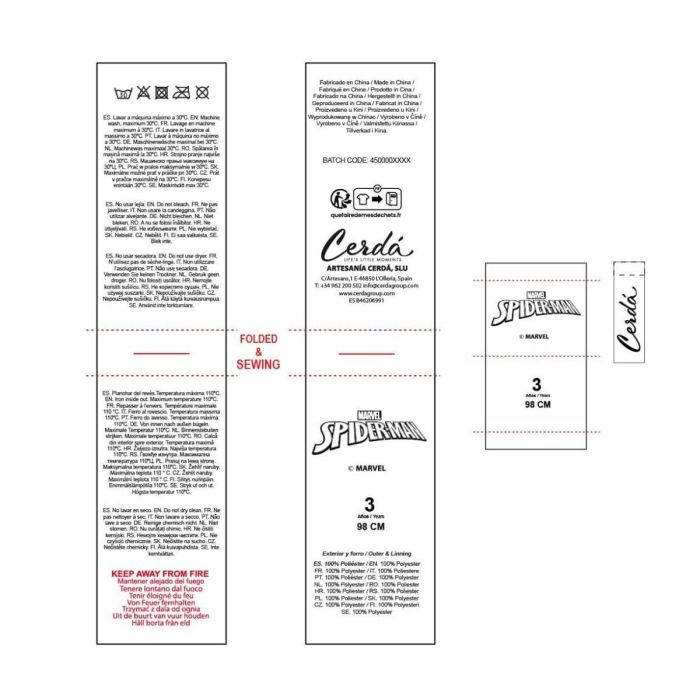Peignoir pour Enfants Spider-Man 10 ans 1