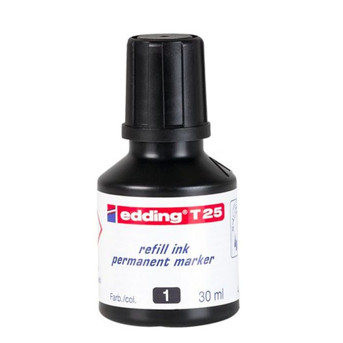 Recharge d'encre Edding T25 Permanent Noir 30 ml (10 Unités) 1