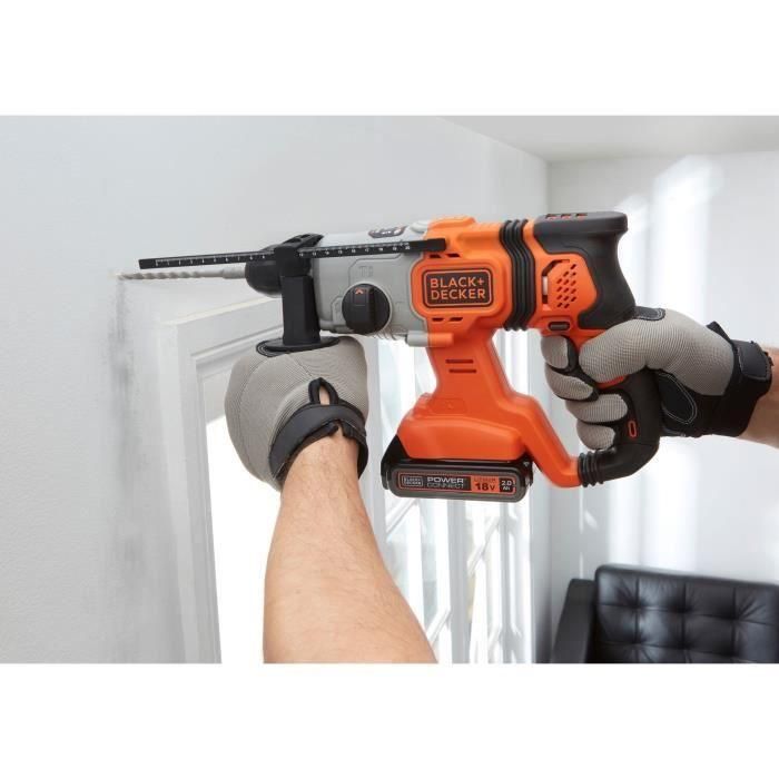 Perforateur sans fil - BLACK&DECKER - BCD900B-XJ - 18V - Avec foret béton 6mm - Sans batterie 1